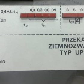 przekaźnik ziemnozwarciowy typ UPZ 12M/B